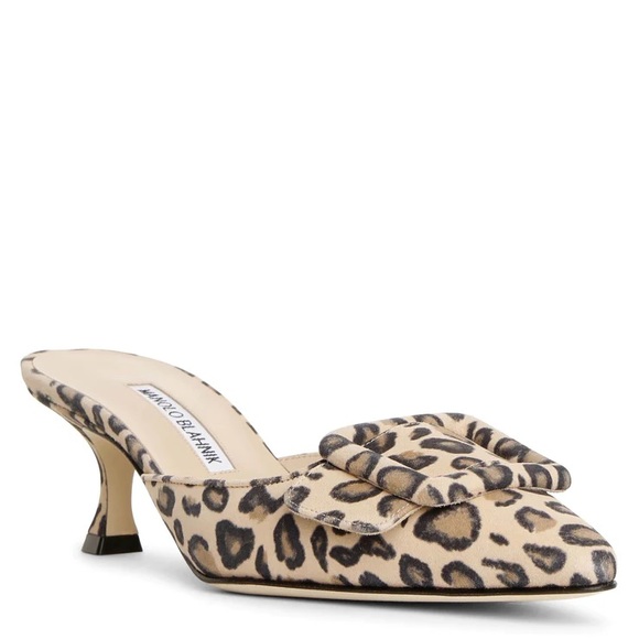 Manolo Blahnik leopard Maysale - Picture 1 of 5